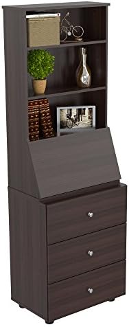 Inval Computer Credenza Work Center, Espresso