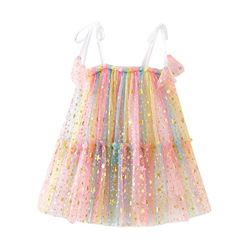 Generisch Disfraz para niños, multicolor, cosplay, disfraz de carnaval, disfraz de princesa, vestido largo, vestido de fiesta, cosplay, vestido para niñas, tutú, amarillo, 18-24 meses