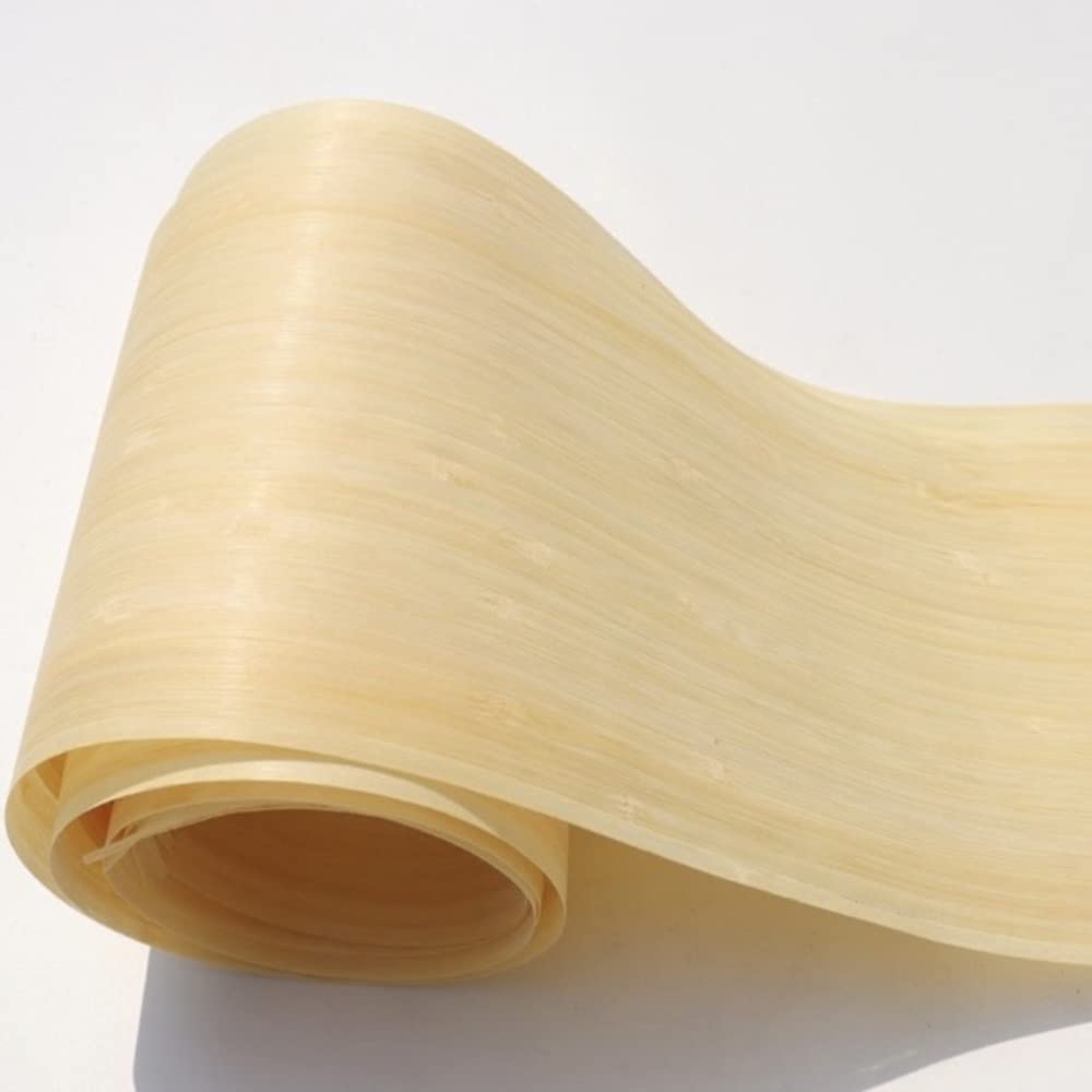 2 pièces : longueur : 2,5 m ; épaisseur : 0,2 à 0,25 mm ; largeur : 40 cm ; placage naturel en fibre de bambou pressée à plat