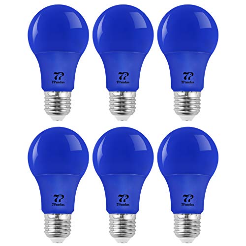 7Pandas Indoor/Outdoor 14W LED PAR38 W/ Red Blue Green Light, Waterproof Flood Light Bulb, Glass Body, 90W Halogen Equivalent, 1200 LM, ETL Listed, Pack of 1 (6-Pack, Blue)