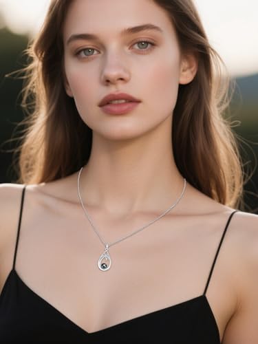 Gifts for Women Wife Mom-Tahitian Black Pearl Necklace-Wedding Birthday Anniversary Ocean Jewelry for Girlfriend Her-Mothers Day Gifts for Mom Valentines Day Christmas3