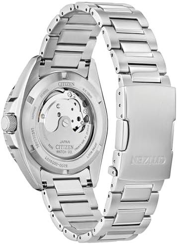 Citizen Relógio masculino automático de aço inoxidável, mostrador