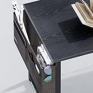 Odk Computer Writing Desk 39 Inch, Sturdy Home Office Table, Work Desk With A Storage Bag And Headphone Hook, Espresso Gray #TOP6