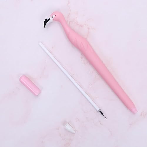 Miniatura 8 de Bolígrafos de tinta de gel con diseño de cisne de flamenco rosa, 10 unidades, a granel, con diseño de cisne, divertido y elegante, juego de