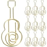 Healifty 50 pièces Trombones Musique Dorés Clips Métalliques Violon Miniatures Attaches...