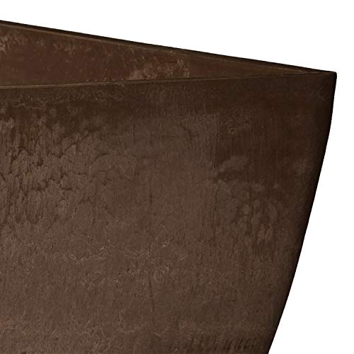 Pot de fleurs carré esthétique chocolat PSW Arcadia Fb40 C - 4