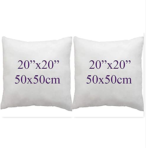 ARLINENS Duck Feather & Down Cushion Pads Inners Inserts Fillers Available in 16" 18" 20" 22" 24" (20x20, pack of 2)