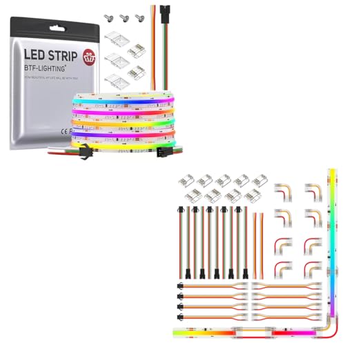 Tira LED RGB BTF-LIGHTING 16.4 ft 720 LED/m DC12V Kit miniatura 1