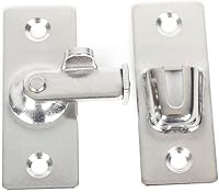 Vista 4 de Hebilla de bloqueo de puerta de ángulo recto de 90 grados, 304 de pantalla deslizante de acero inoxidable, cerradura de puerta de granero, cierre