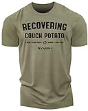 Gym Shirts Men – Motivational Mens T Shirt Workout Lifting Shirt - Funny T-Shirt (15. Recovering Green)