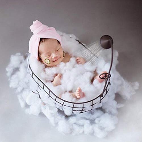 BerryChips Baby Basket Props for Photography, 13.7" x 9.8" x 5.1" Small Bathtub