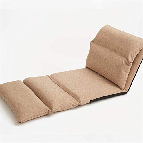 Chaise longue pliante et siège de sol réglable kaki - 5