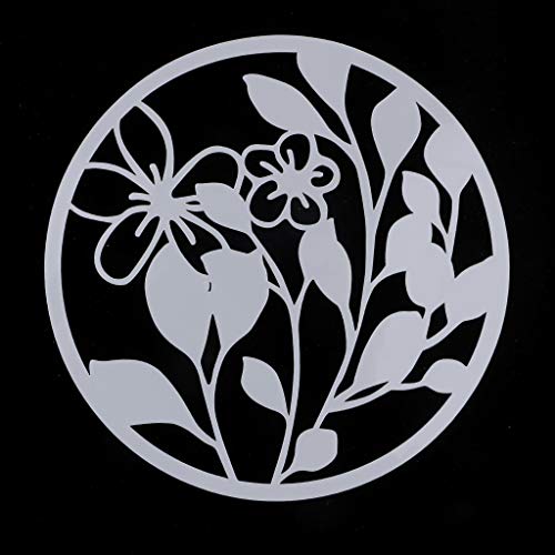 Homyl 8pcs Arte Artesanato Ferramenta Padrão Floral Moldar Stencils Modelo De Ferramenta De Moldagem