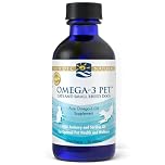 Nordic Naturals Omega-3 Pet, Omega 3 Fish Oil for Dogs and Cats - Wild Anchovy and Sardine Oil for Cats and Small Dog Breeds, 60ml, Soy Free, Gluten Free
