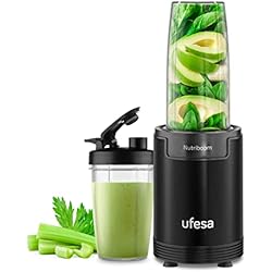 Jugo Zanahoria Nutribullet Ufesa BS2500 Nutriboom Batidora de Vaso Individual, Extractor de Nutrientes Multifuncional, 900W de Potencia, Batidos y Smoothies, Incluye 6 Accesorios