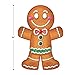 Beistle Jointed Gingerbread Man, 3’- Christmas Wall Decorations, Unique Gingerbread House Décor for Holiday Parties, Winter Wonderland Seasonal Accent for Homes and Classrooms