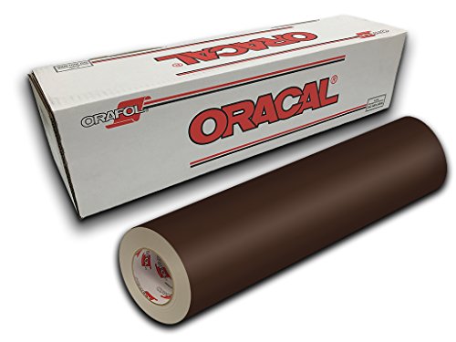 Oracal vinyle adhésif marron 080 rouleau 3m résistant pour marquages extérieurs et vitrines
