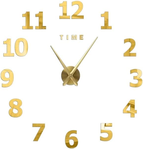 KOPee Reloj de pared 3D Espejo Pegatinas de pared Creativo DIY Relojes de pared Diseño moderno Mudo Cuarzo Aguja Reloj de pared Decoración del hogar