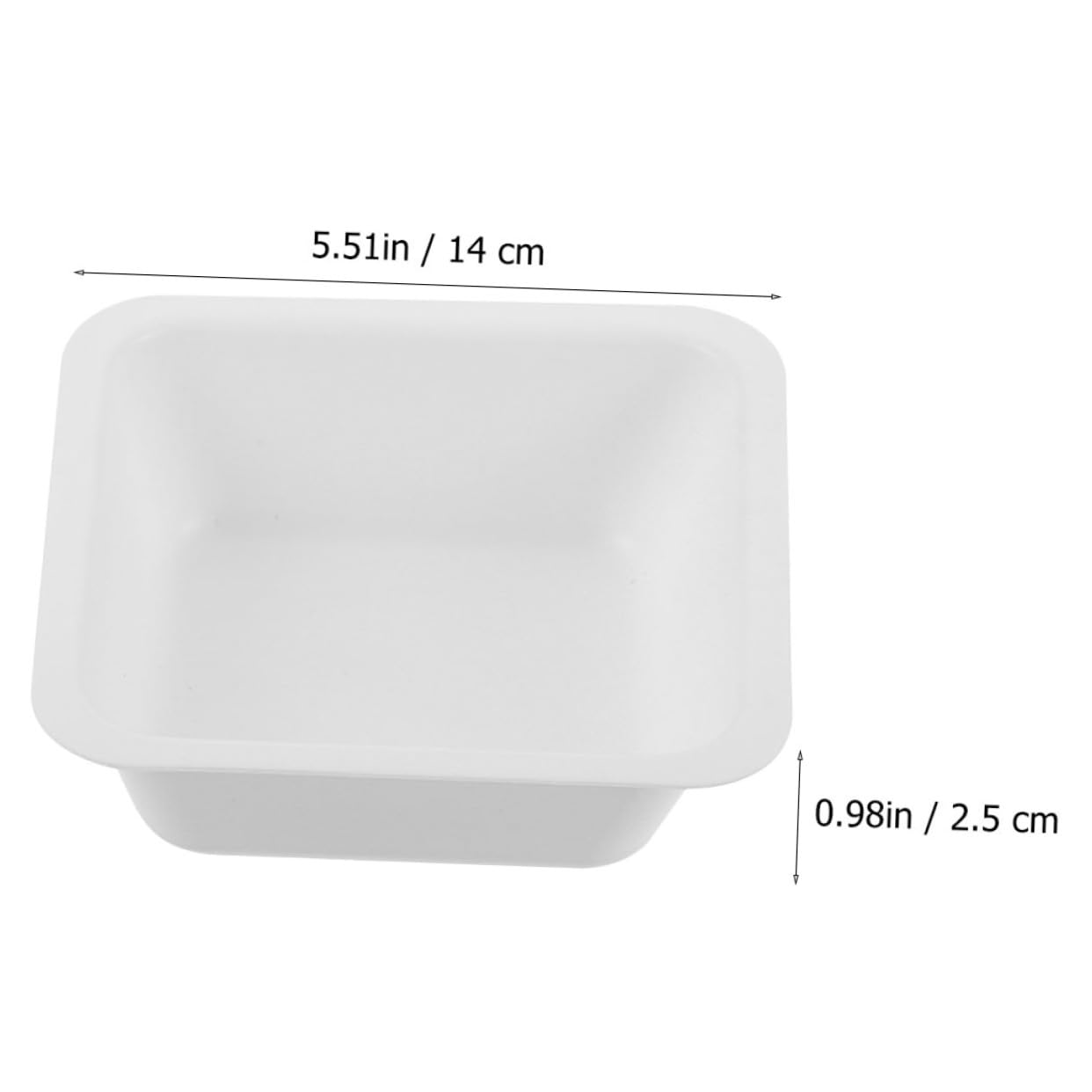 PartyKindom 60pcs Large Weigh Boats Weighing Dishes Lab Weighing Plates Laboratory Supplies