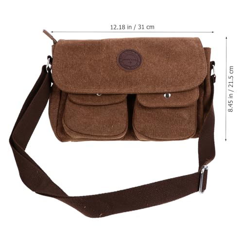 Paquet en toile pour homme vintage décontracté à compartiments - 3