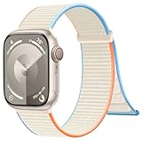 Ya en manzanajugosa.com: IMIVIO Correas deportivas de nailon compatibles con Apple Watch de 40 mm, 44 mm, 45 mm, 38 mm, 41 mm, 42 mm, 46 mm, 49 mm, para mujeres y hombres, correas trenzadas ajustables para iWatch Series