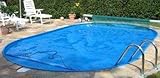 TREND OVALBECKEN Poolset Stahlwandbecken 700 x 300 x 120 cm Standfilter Edelstahlleiter TOP-Angebot