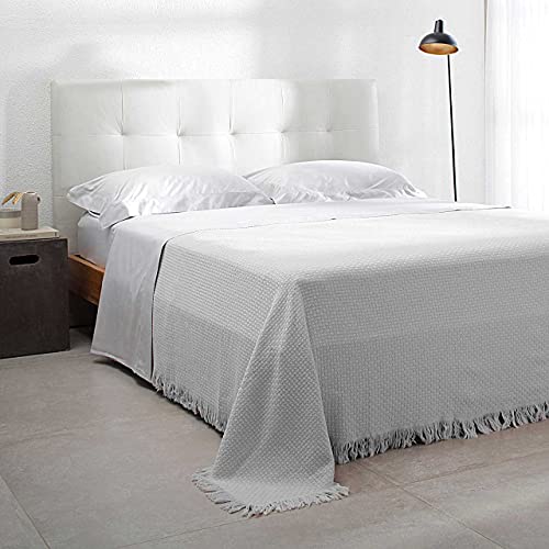 Colcha Buddemeyer, In Design, Casal, com Franja, Cinza, Buddemeyer, 100% Algodão, Cinza, In Design