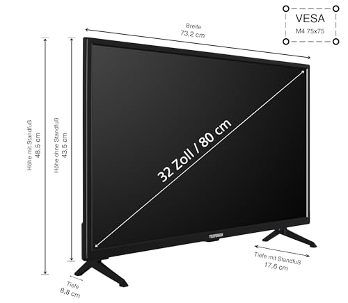 Telefunken XH32SO550SD Smart TV 32 Zoll Fernseher (HD-Ready, HDR, Triple-Tuner, DVD-Player) inkl. 6 Monate HD+ – Bild 3