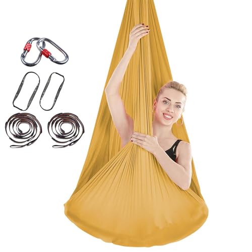 Aerial Yoga Cloth Low Stretch for Hanging Acrobatics and Trapeze Swing Use