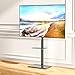 Afaloona Universal Floor TV Stand,TV Floor Mount Stand with Removable Shelf for 32-75 inch TV up to 110 lbs, Swivel and Height Adjustable Tall TV Stand for Bedroom,Office(TCP01-2-M-A02)
