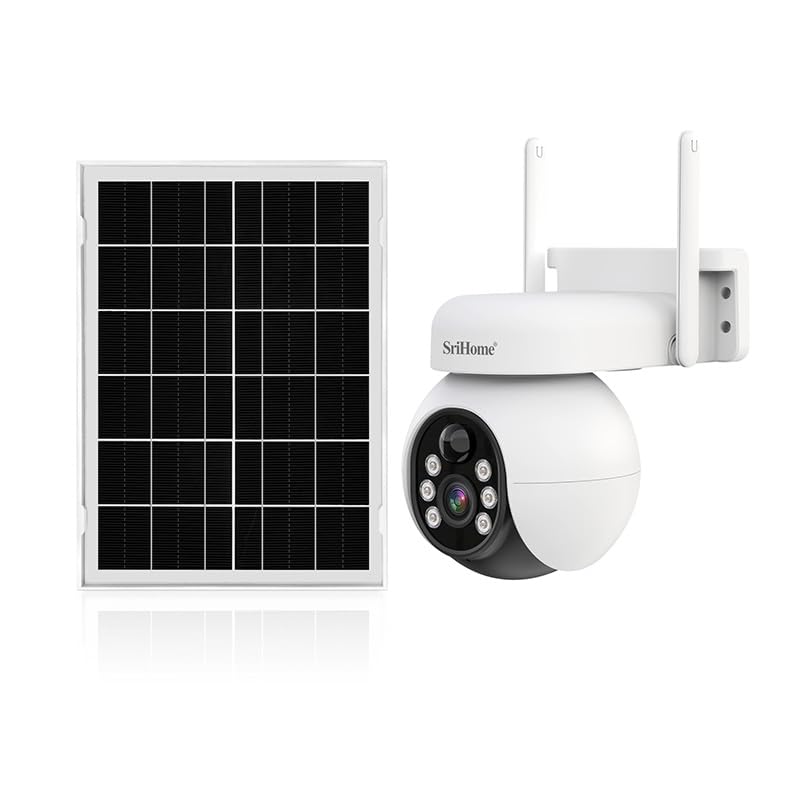3/4G LTE Cellular Security Camera Wireless Outdoor（SIM&SD Card Included）, Solar Camera No WiFi Needed 360°Pan Tilt View, 2K PTZ Night Vision, PIR Human Detection, 2 Way Talk