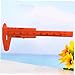 NUOBESTY Mini Plastic Vernier Caliper Gauge Orange Sliding Measurement Tool for Jewelry Buttons Beads and Industrial Use