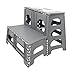 Range Kleen Double Step Gray Folding Stool 19.5 Inches L by 20 Inches W by 17 Inches H
