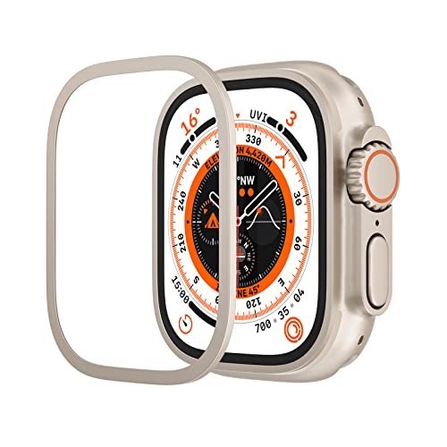 Compatible for Apple Watch Ultra Case 49MM [Enjoy Original], Ultra-Thin Stainless Steel Frame Water-Proof Bezel Case Designed for iWatch Ultra 49MM [Without Screen Protector]