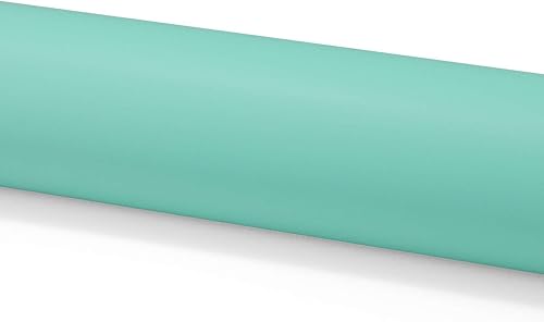 Miniatura 3 de 36 x 60 pulgadas (3 pies x 5 pies) ultra mate mate de vinilo verde azulado para auto, hoja de calcomanías para automóvil, tecnología de liberación