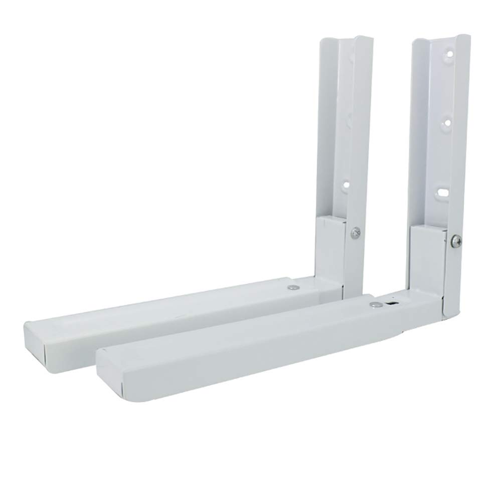 YFSS Foldable Microwave Oven Bracket, Wall-mounted Adjustable Kitchen Brackets, Cold rolled steel,2pcs 90 Degree