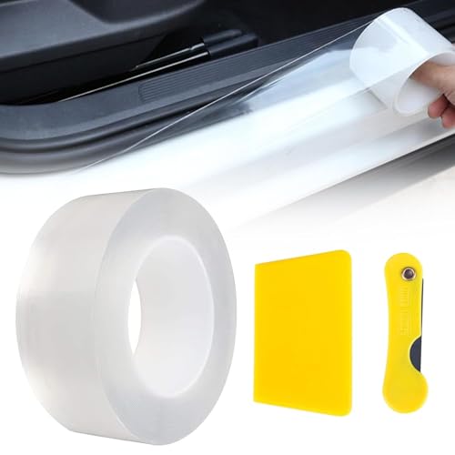 Lackschutzfolie für Auto,7cm X 10m Lackschutzfolie Transparent,Steinschlagschutzfolie,Lackschutz Folie,Schutzfolie Fahrradrahmen,Selbstklebende Schutz Folie für Auto,Rahmenschutzfolie Fahrrad