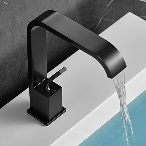 Robinet de lavabo mitigeur cascade pour une salle de bains moderne et zen