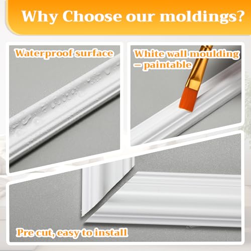 Molduras de pared precortadas Colingmill para transformar el dormitorio en un hotel boutique 5