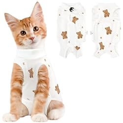 Coppthinktu Cat Recovery Suit Female Cat Onesie After Surgery Anti Licking | Cat Onesie for Cats After Surgery Female for Abdominal Wounds, Kitten Surgery Recovery Suit Surgical Bodysuit After Spay