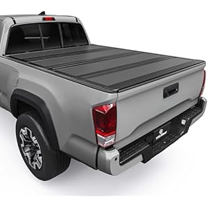 YITAMOTOR Low-Profile Hard Quad-Fold Truck Bed Tonneau Cover Compatible with Toyota Tacoma 2016-2023 (Excl. Trail Edition) with 5 ft Bed