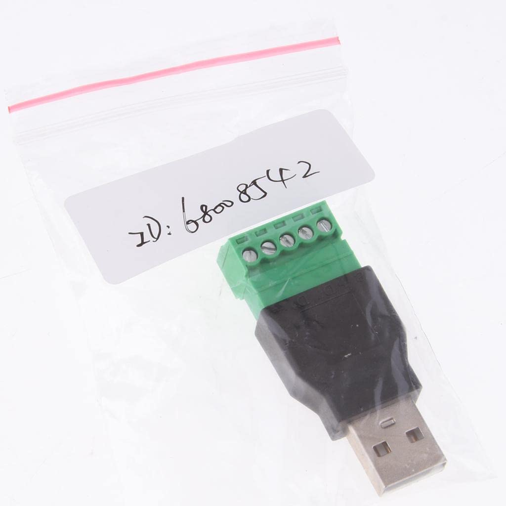 CLUB BOLLYWOOD USB 2.0 A Male Plug to 5 Pin/Way Female Bolt Screw Shield Terminals Pluggable Type Adapter | Consumer Electronics | Home Surveillance | Cables Adapters & Connectors-image-37