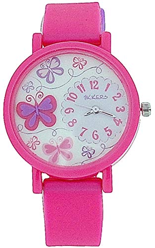 Tikkers TK0074 - Reloj para niñas, Correa de Goma Color Rosa Tikkers TK0074 - Reloj para niñas, Correa de Goma Color Rosa
