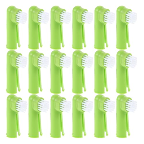 Brosses à dents pour chiens souples : lot de 50 pour le brossage quotidien de votre chiot vert
