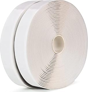 LLPT Butyl Seal Putty Tape White 2 Pack 25MM x 10M x 3MM Thick for Leak Proof RV Repair Window Glass Boat Sealing Roof Pipe Patching(WST232)
