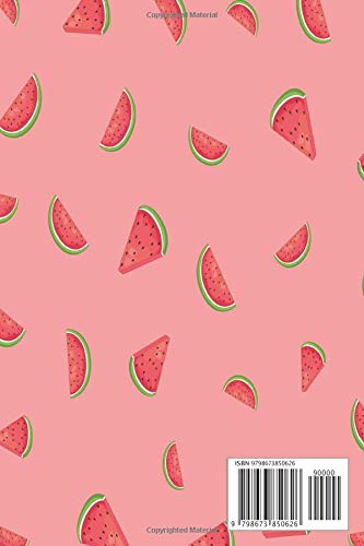 Watermelon Sugar: Blank Lined Notebook, Watermelon Notebook, Watermelon Pattern, Watermelon Themed Gifts, 6" x 9" inches, 120 pages - Image 2