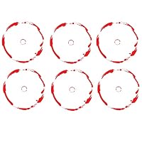 Jucoci Objektivpunktmarker Set, 6 Stück, Transparent, Für Warhammer 40k & AOS, Ca. 15,2 Cm Radius