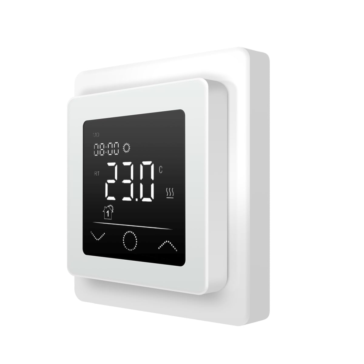 HoWaTech Thermostat Touchscreen 750 weiß | Temperaturregler für elektrische Fußbodenheizung