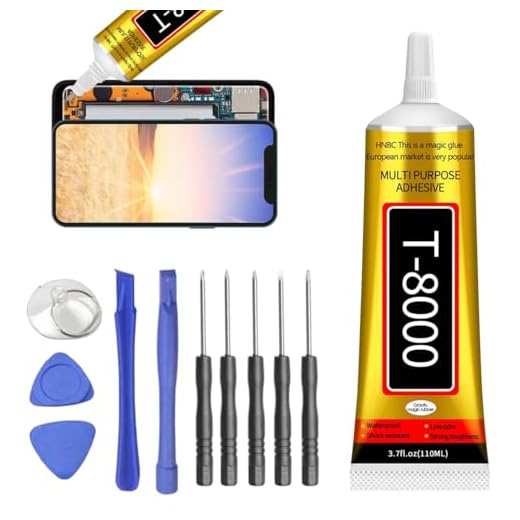 T8000 Handy Display Kleber, Handy Display Kleber Smartphone Glue, T8000, 110 ml Mehrzweckkleber, Bastelkleber Rhinestone Kunststoff Glue, Für Bildschirmreparatur, Keramik, Metall, Stoff, Holz