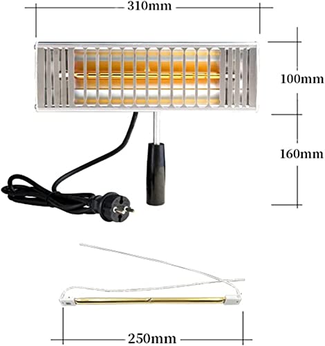 Paint Dryer 1000W Handheld Infrared Dryer Auto Infrared Paint Lamp Paint Drying And Curing Tools Baking Lamp Heater Light Car Repair Tools Infrared Paint Curing Lamp (Color : Eu) #TOP1